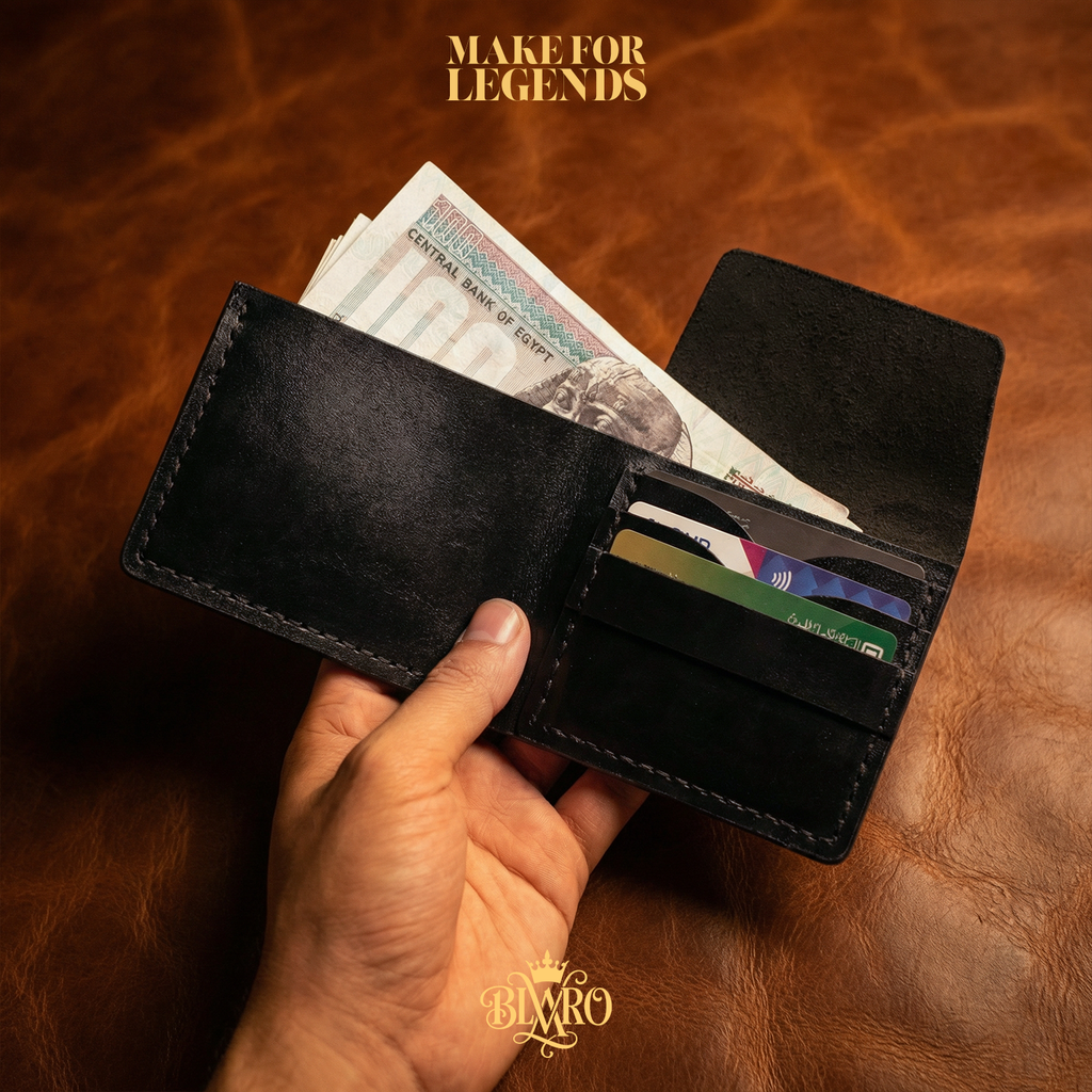 Genuine Leather Bifold Wallet & Card Holder