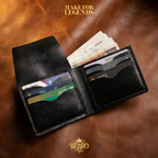Genuine Leather Bifold Wallet & Card Holder