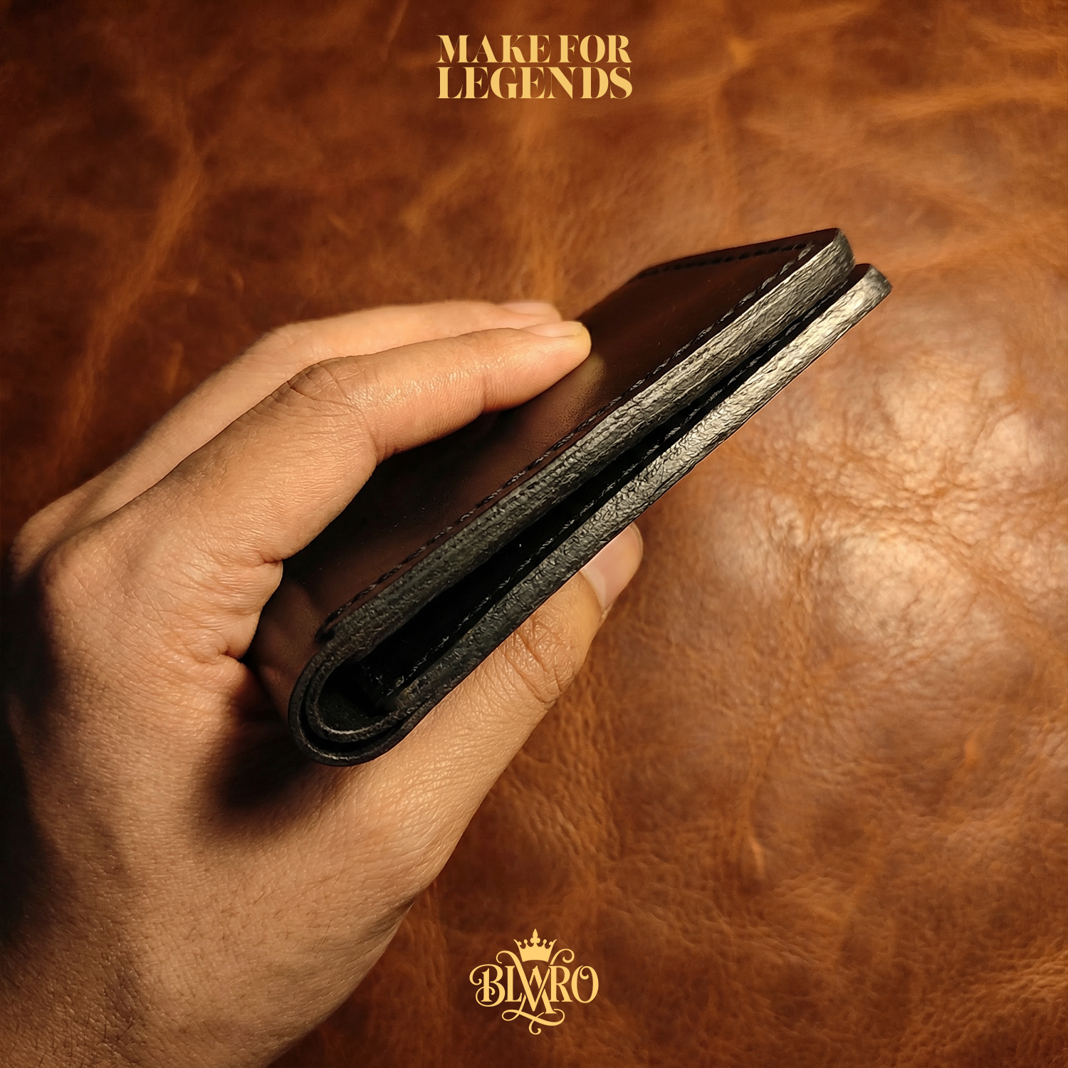 Genuine Leather Bifold Wallet & Card Holder